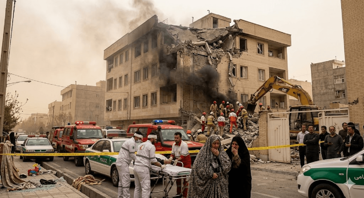 Tragedy in Shahriar: Explosive Strike on Residential Building Leaves Nine Dead and 15 Injured