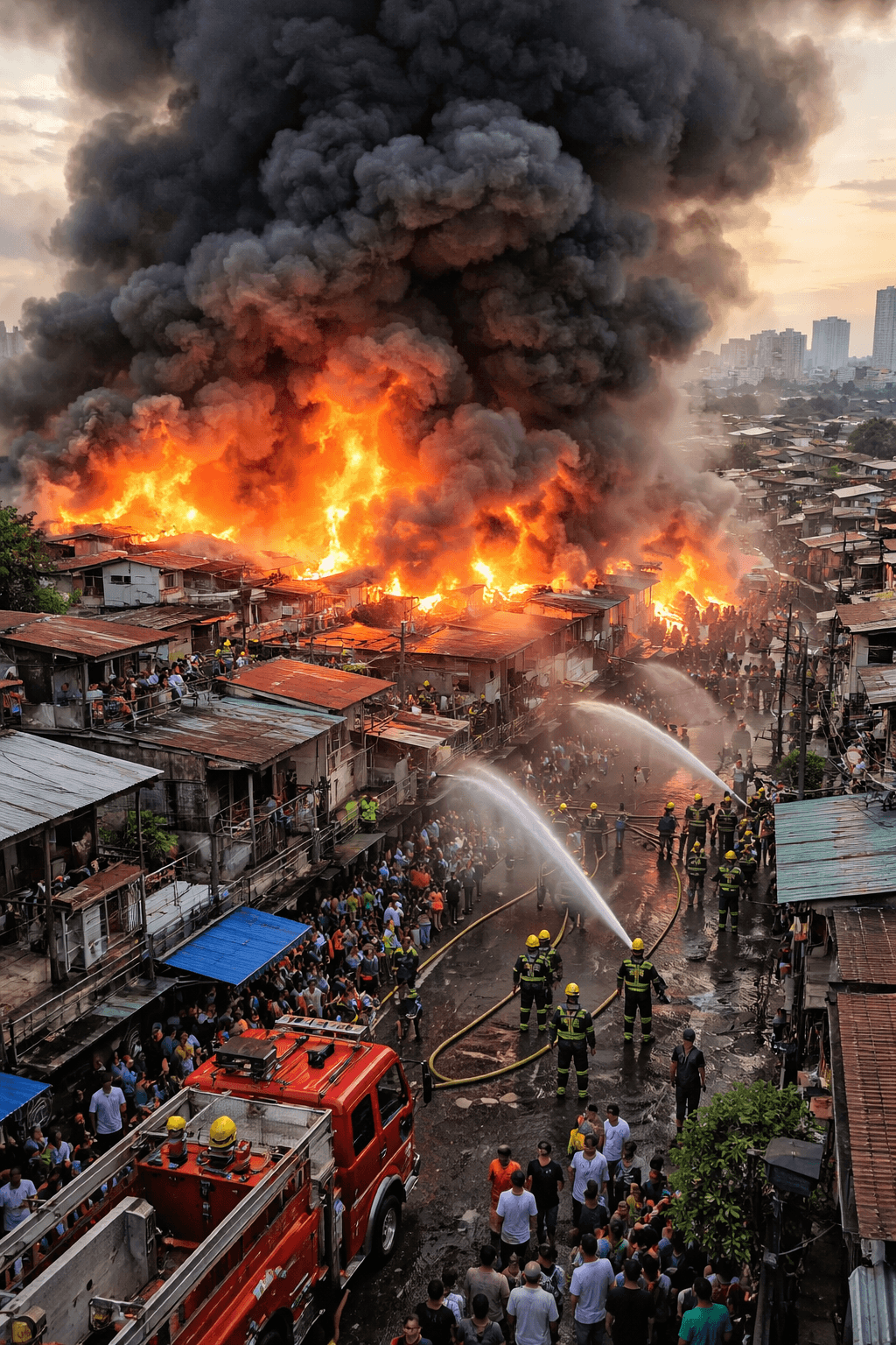 Third Alarm Raised as Fire Devastates Residential Area in Sta. Mesa, Manila