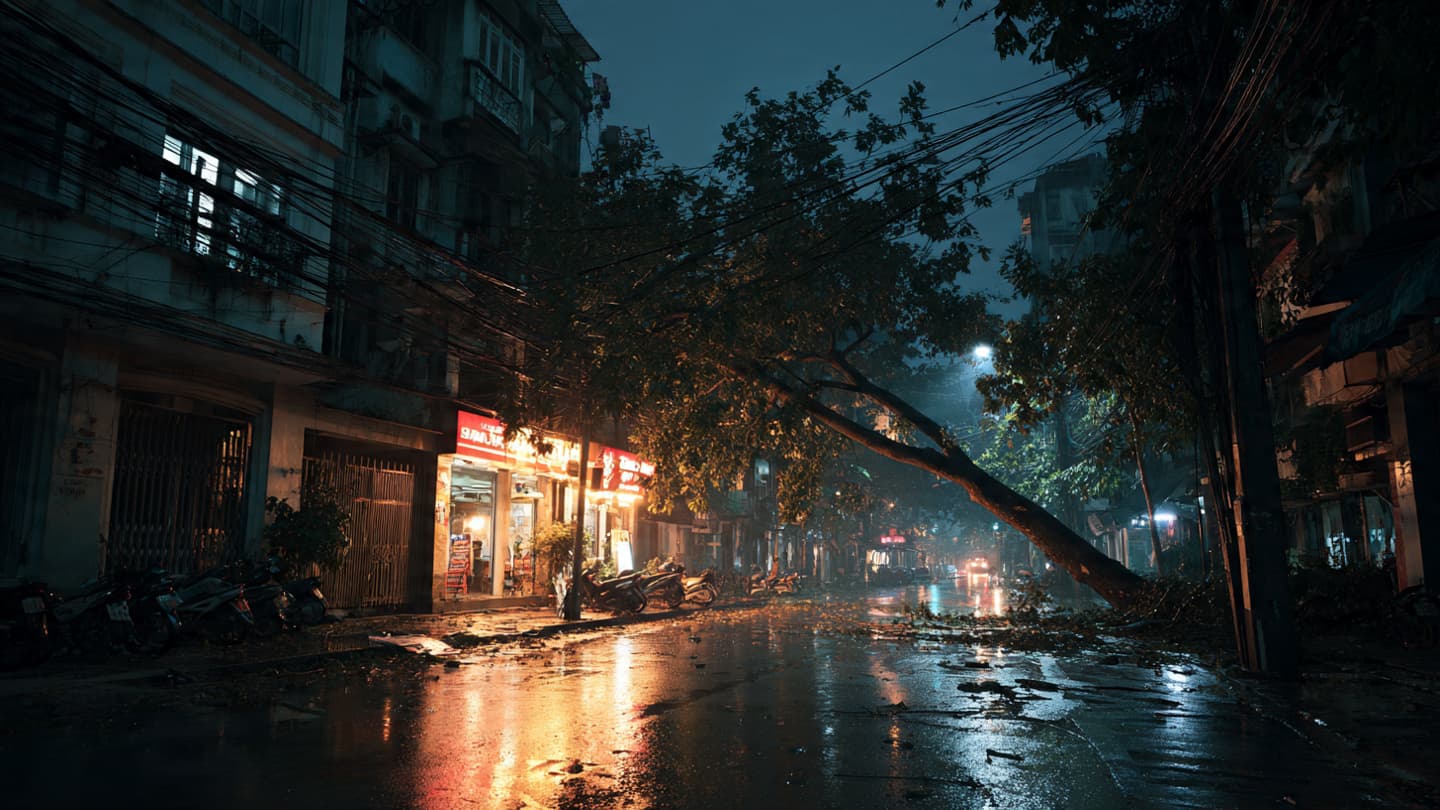 Between the Concrete Spire and the Falling Branch, Following the Path of the Great Storm