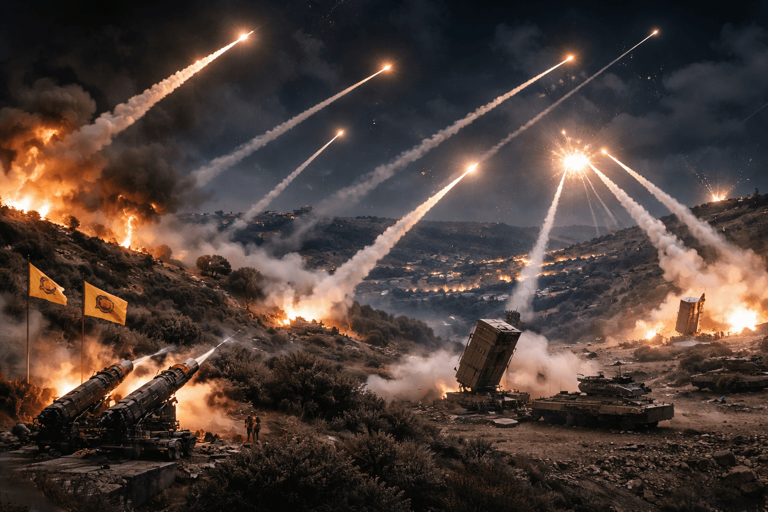 Hezbollah Launches 23 Attacks on Israeli Military Sites in Major Escalation