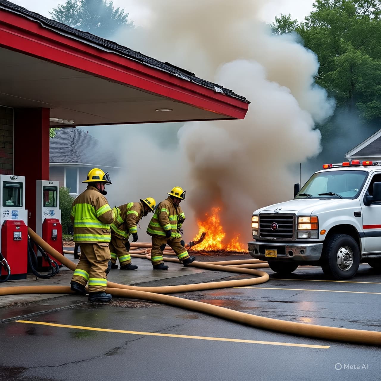 Between Flame and Skyline: A Dark Plume Rises Over Central Auckland