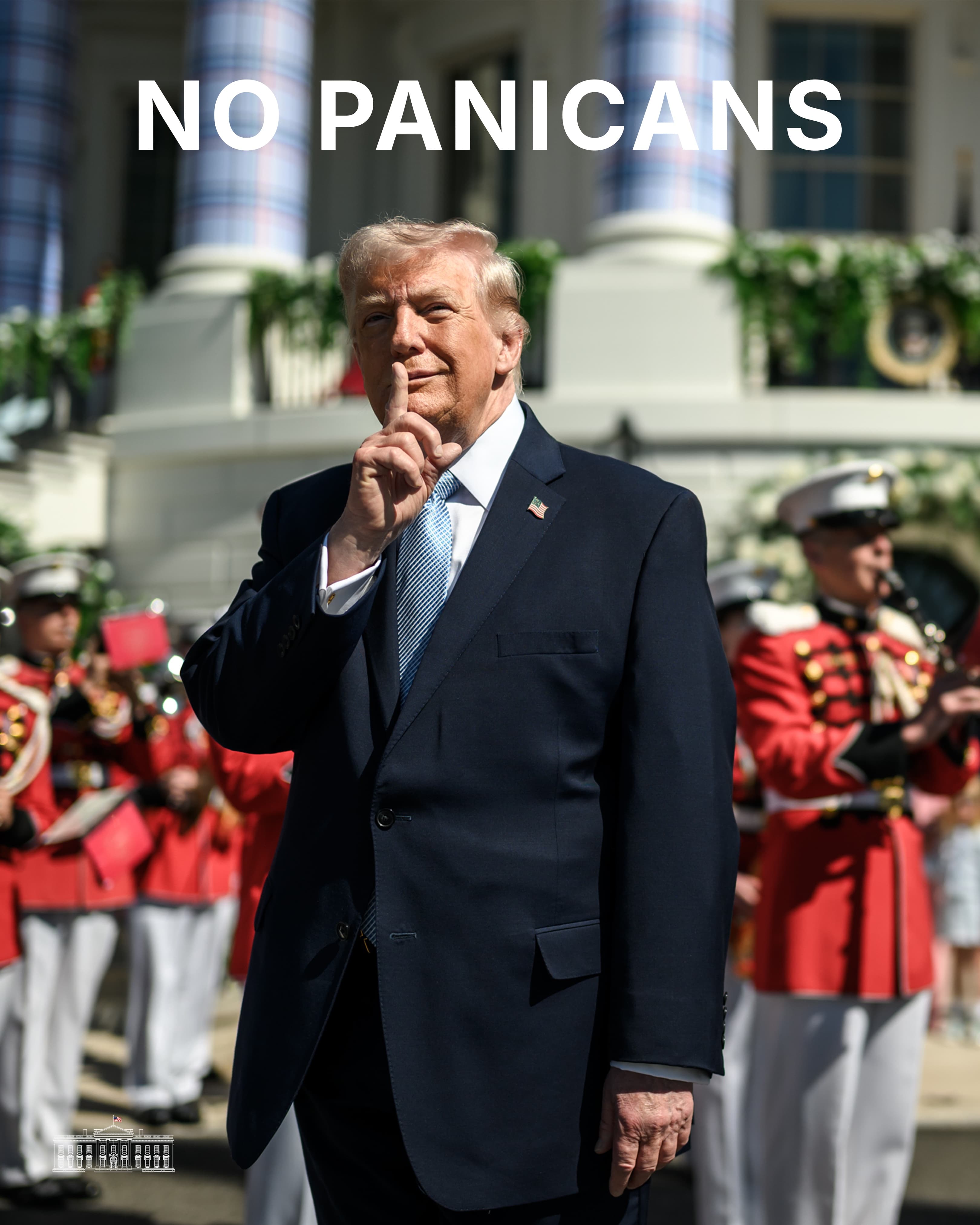 White House Declares 'No Panicans' in Cryptic Social Media Post
