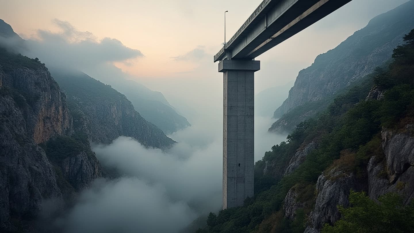 When the Iron Path Cleaves the Stone: A Quiet Narrative of Infrastructure and High Peaks