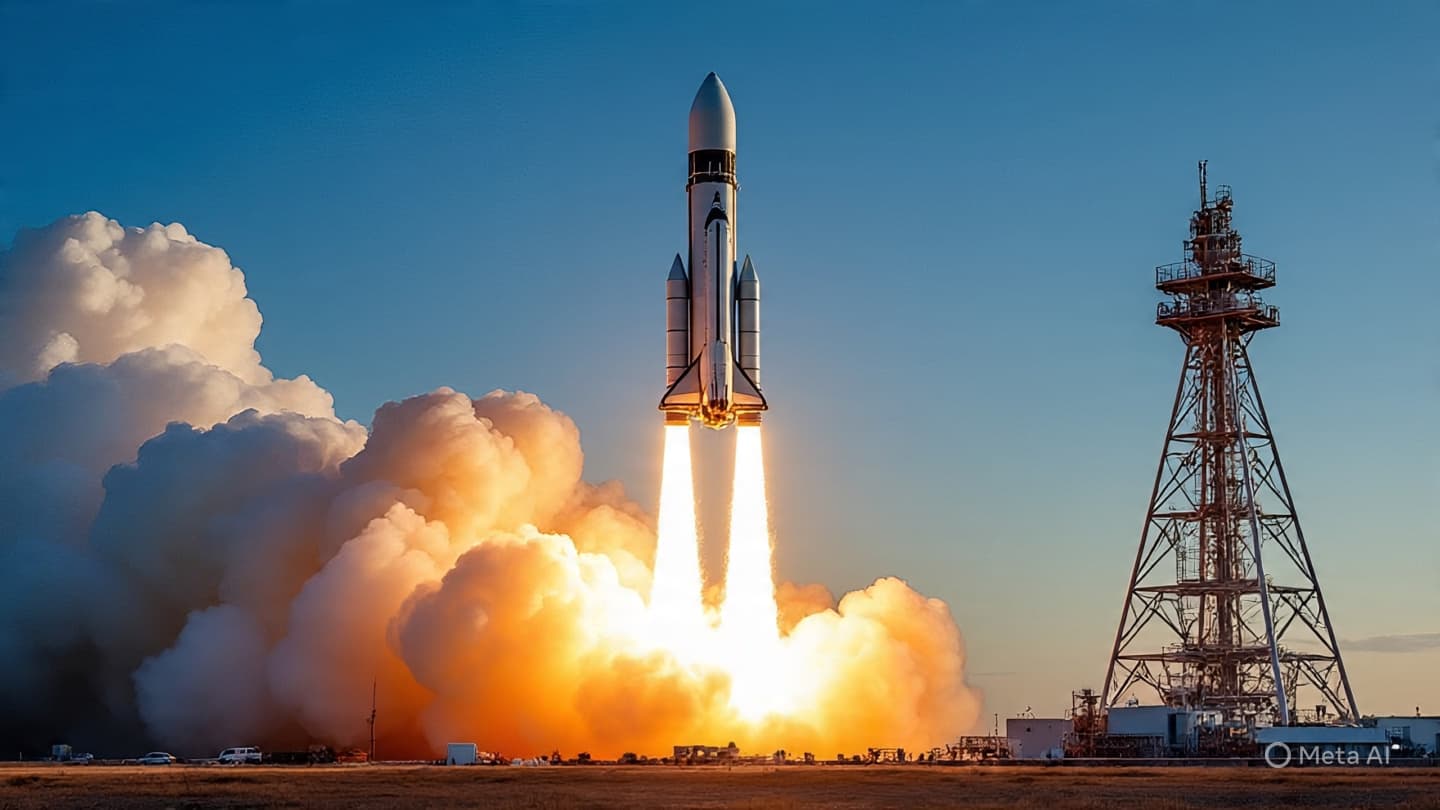 When One Rocket Rises, Another Reminds Us of Gravity