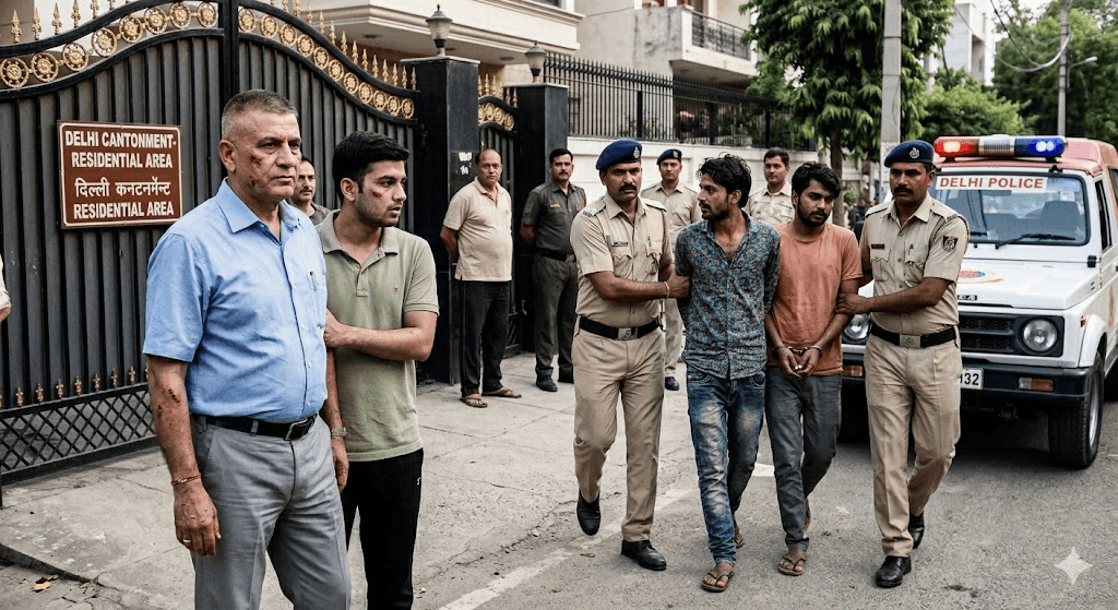 Assault in the Capital: Two Arrested After Attacking Brigadier and Son Over Public Drinking