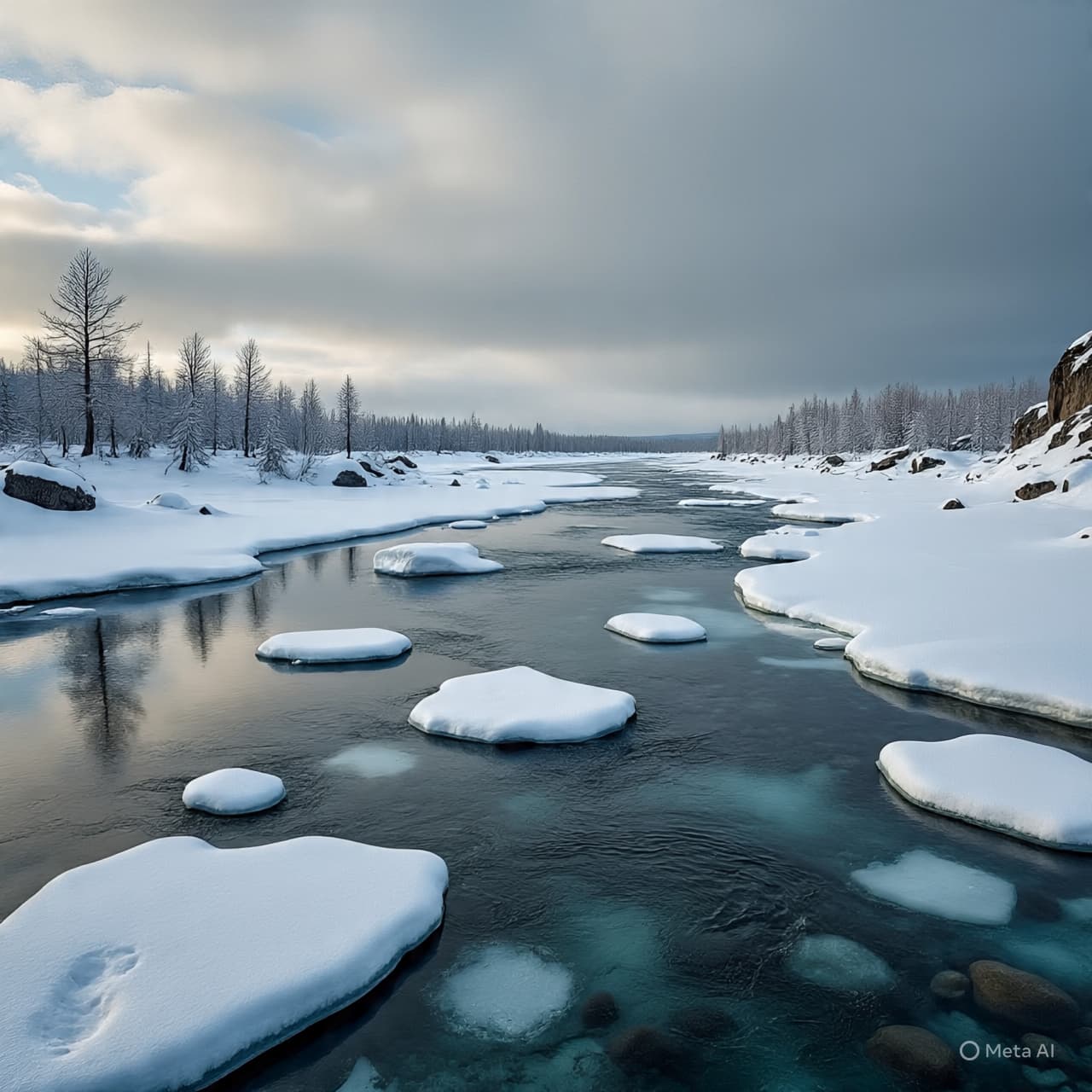Where Ice Once Held: The Changing Currents of Arctic Rivers Under a Warming Sky