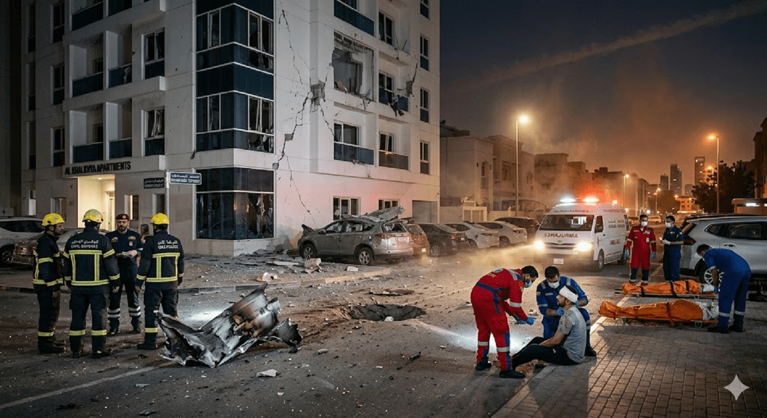 Midnight Intercept: Two Dead in Abu Dhabi After Shrapnel from Intercepted Missile Hits Residential Area