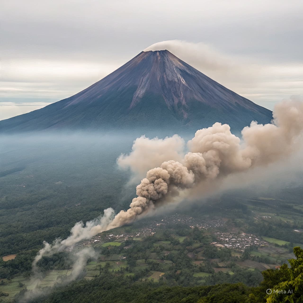 Ash on Rooftops and Fields: A Town Adjusts to the Volcano’s Breath