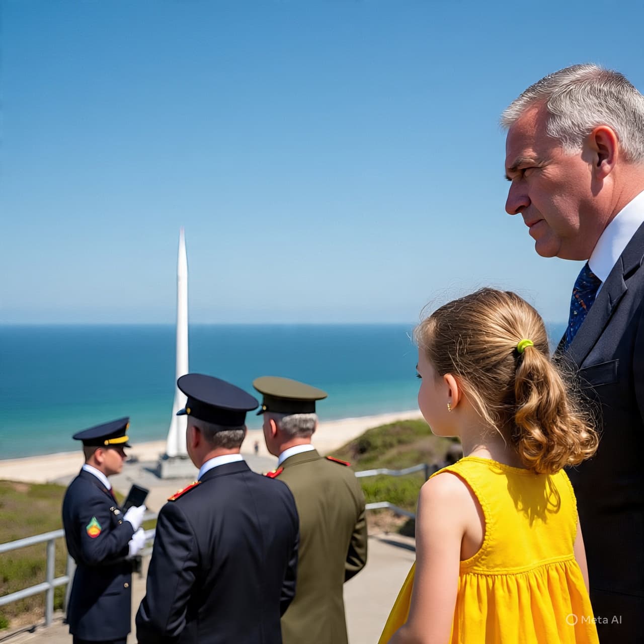 Under a Pale Coastal Sky: A Leader, His Daughter, and the Quiet Theatre of Missiles