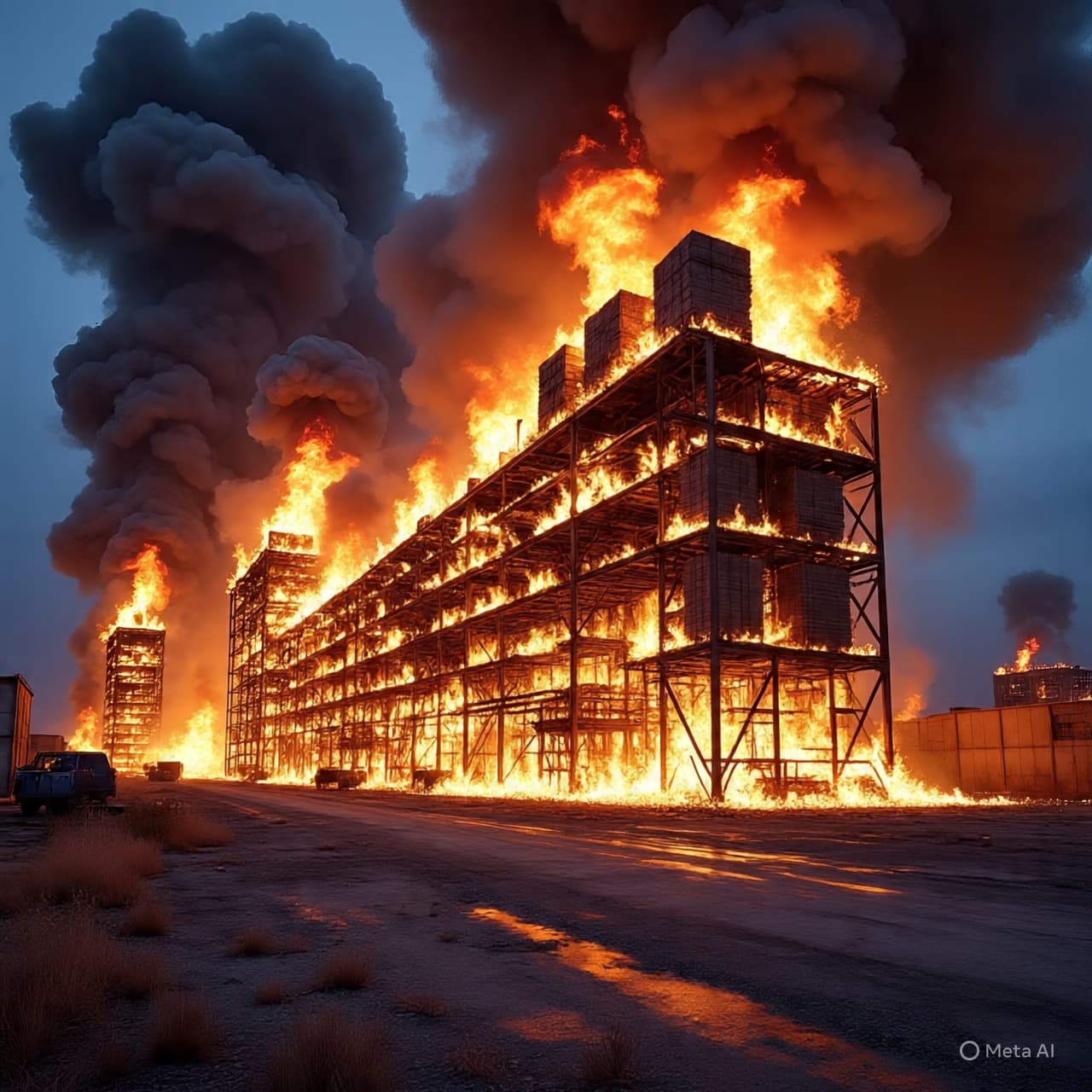 The Moment Industrial Order in Norway Was Interrupted by Rapidly Spreading Fire