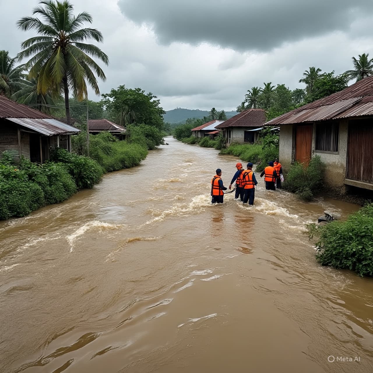 Between Rain and River: A Community Waits for News in Jatibanteng
