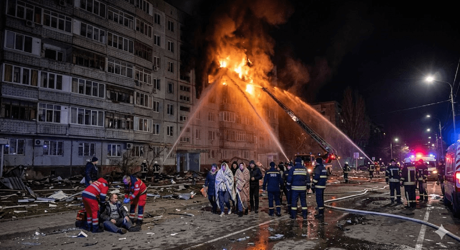 Deadly Skies: Civilian Killed in Poltava as Russian Drone Barrage Shatters Odesa Residential Block