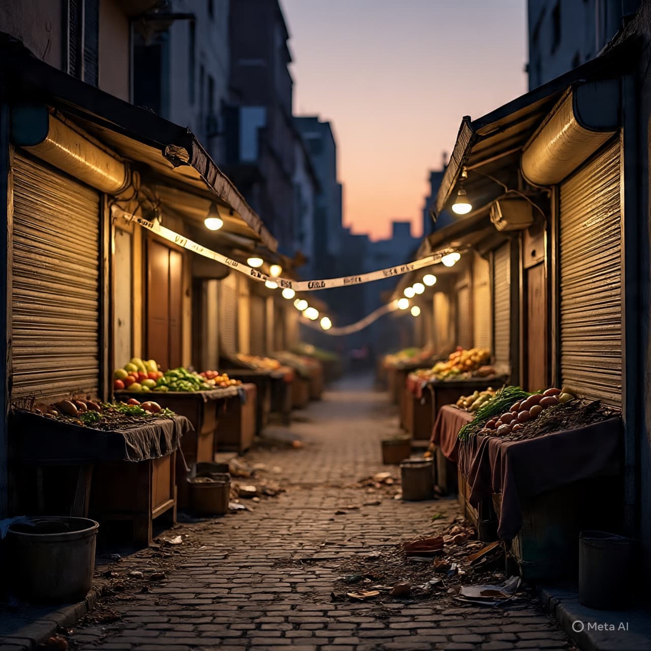 The Echoes of Three Blasts: Memory and Market at Dusk