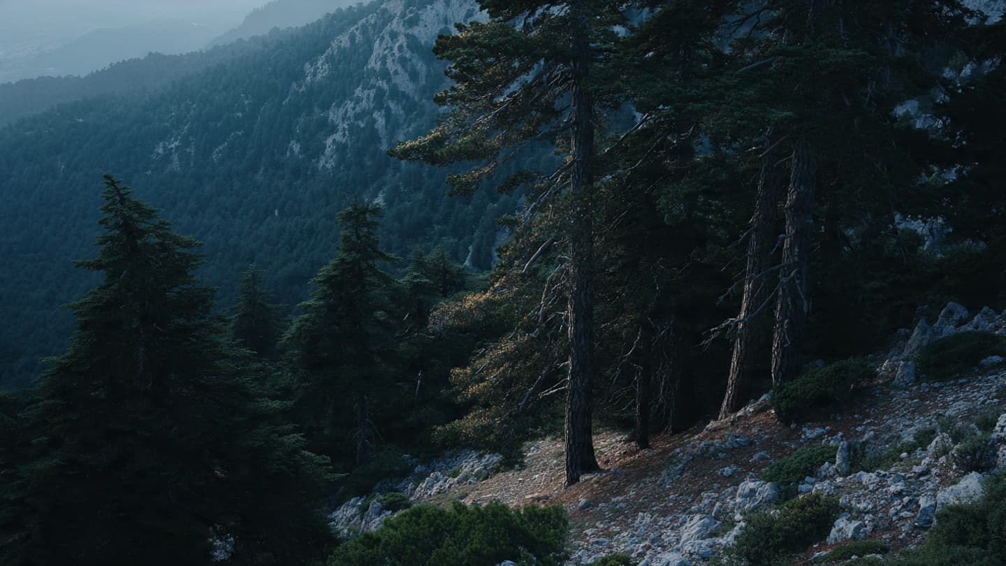 Between the Fragrant Pine and the Clandestine Flame of a Mountain Night