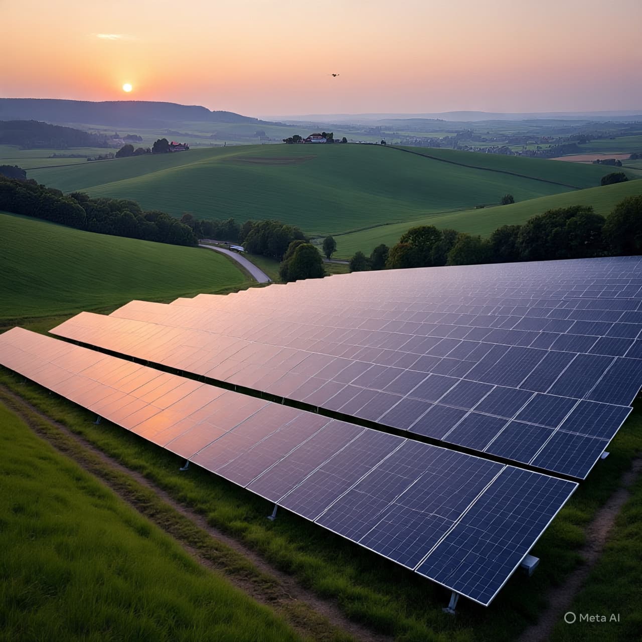 Between Ancient Earth and Modern Light: The Silent Transition of the Golden Balkan Plains