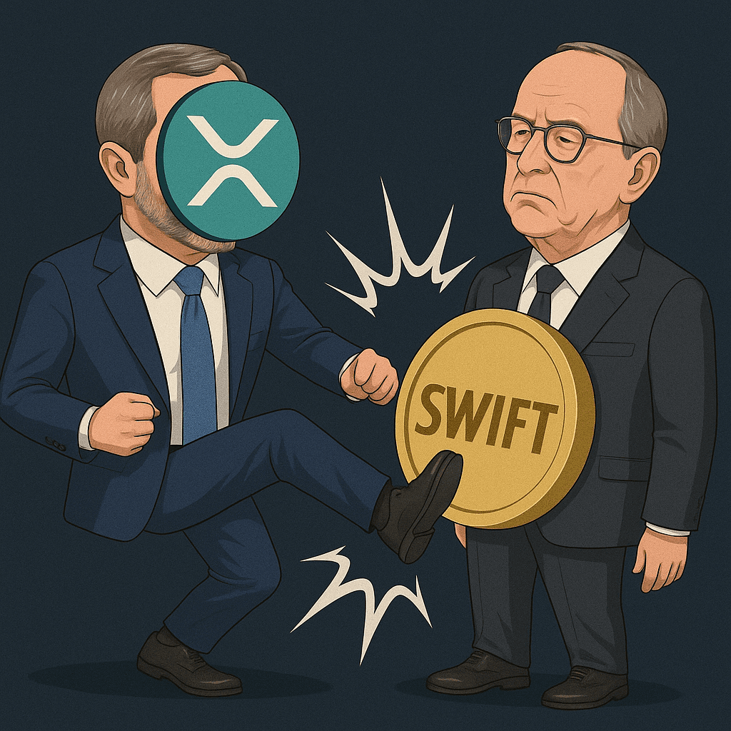 SWIFT TRANSACTIONS DOWN 15% WHILE XRP LEDGER VOLUME SURGES—XRP IS REPLACING SWIFT BEHIND THE SCENES