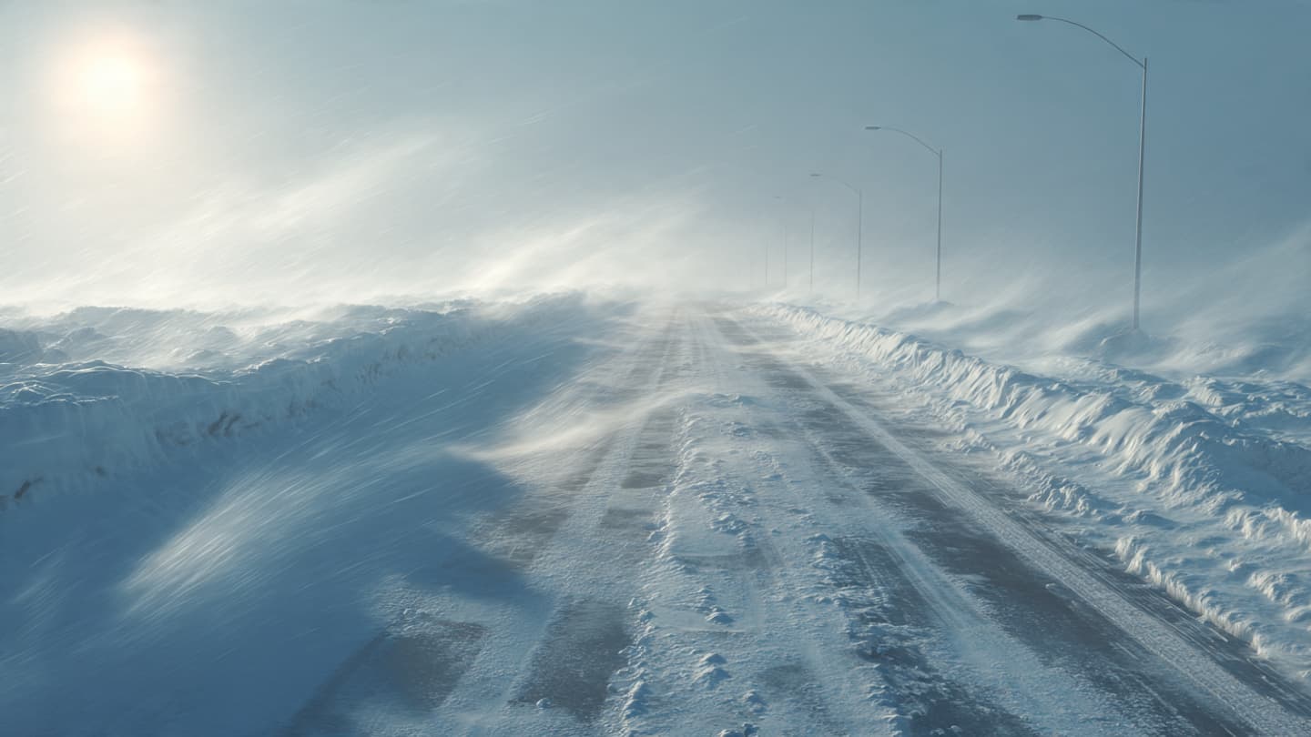 When the Road Disappears, Winter Quietly Takes Control