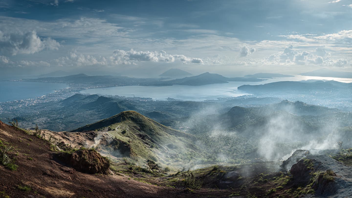 The Deep Breath of the Phlegraean Fields, Watching the Ground Shiver Near Naples