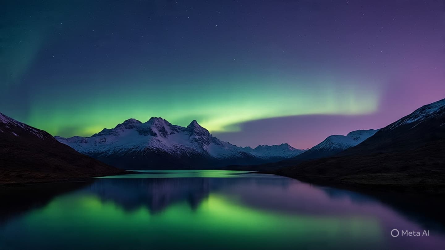 The Celestial Dance Over the Southern Alps: Reflections on the Neon Night Skies