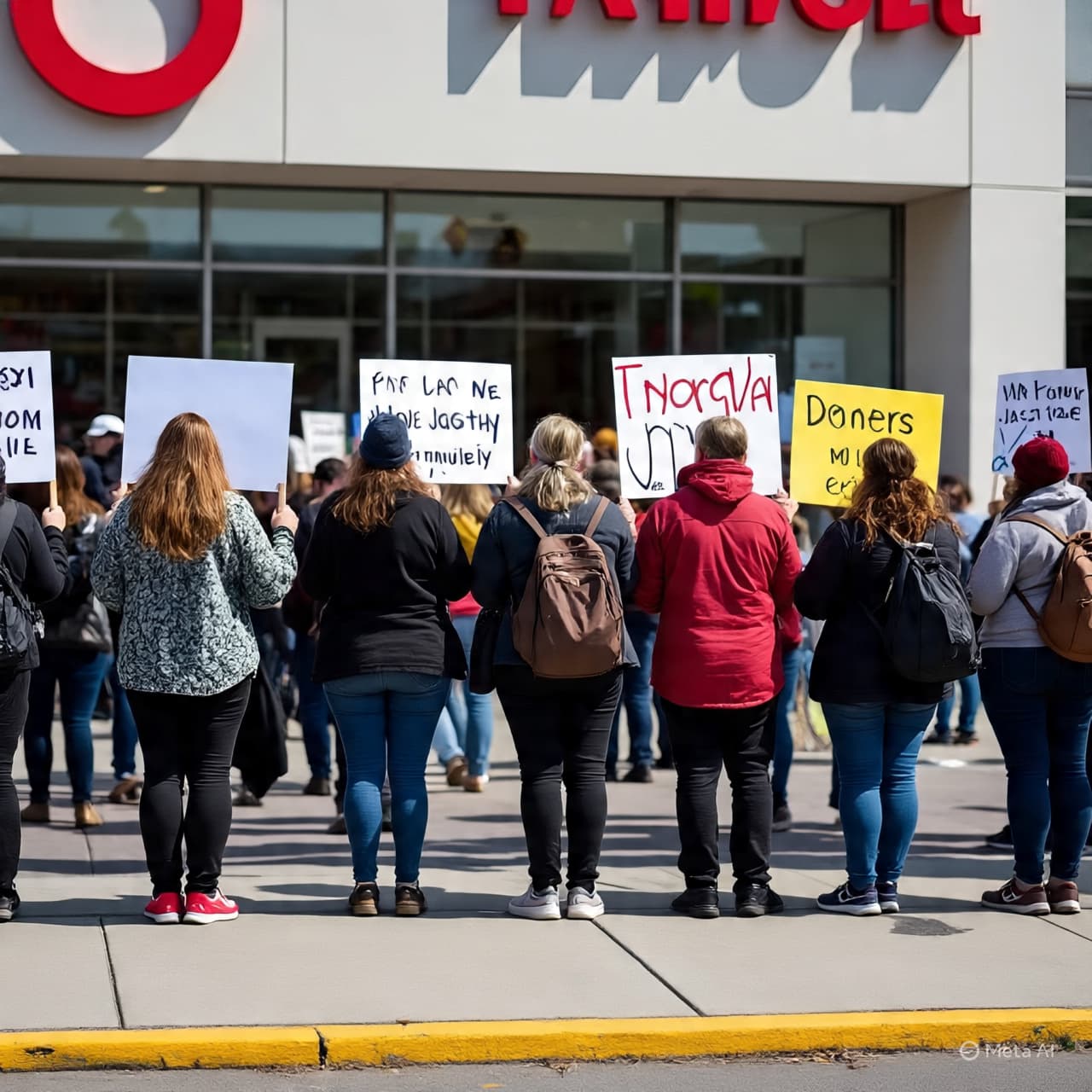 Voices in Aisles and Parking Lots: Protesters Push Target on Immigration