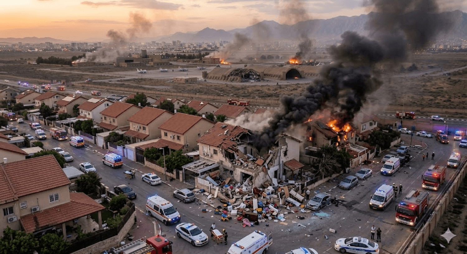 Iranian Missile Strikes Eilat, Damaging Homes in Southern Israel