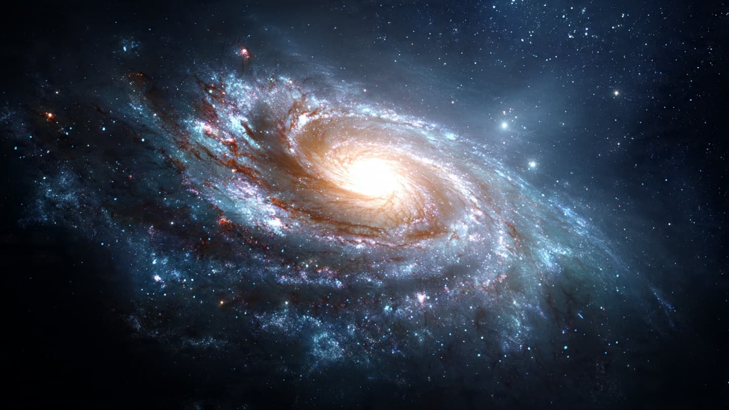 When a Distant Spiral Galaxy Turns Into a Cosmic Portrait