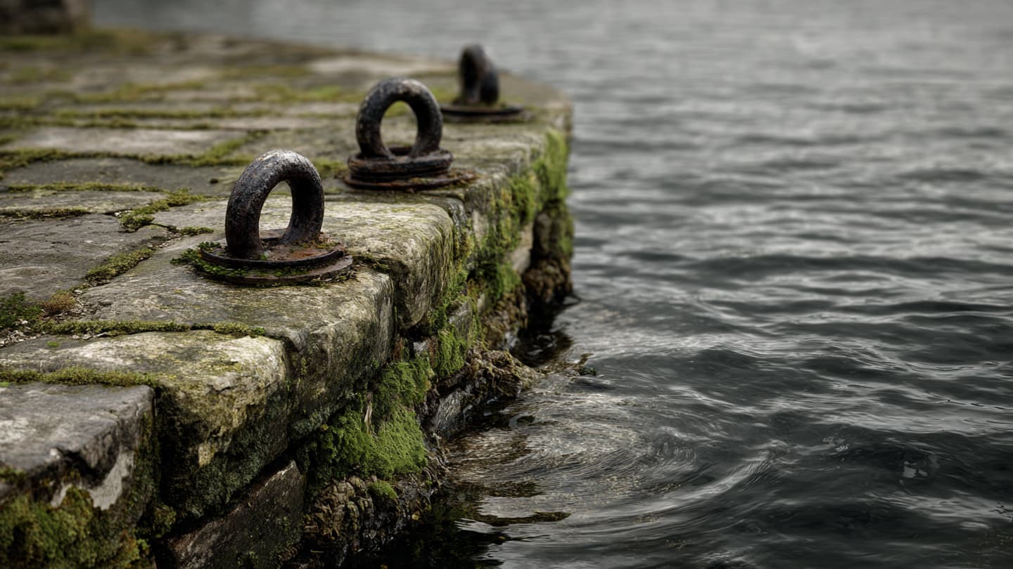 Where the Water Yields to the Impact: Observations on the Stillness of the Ferry