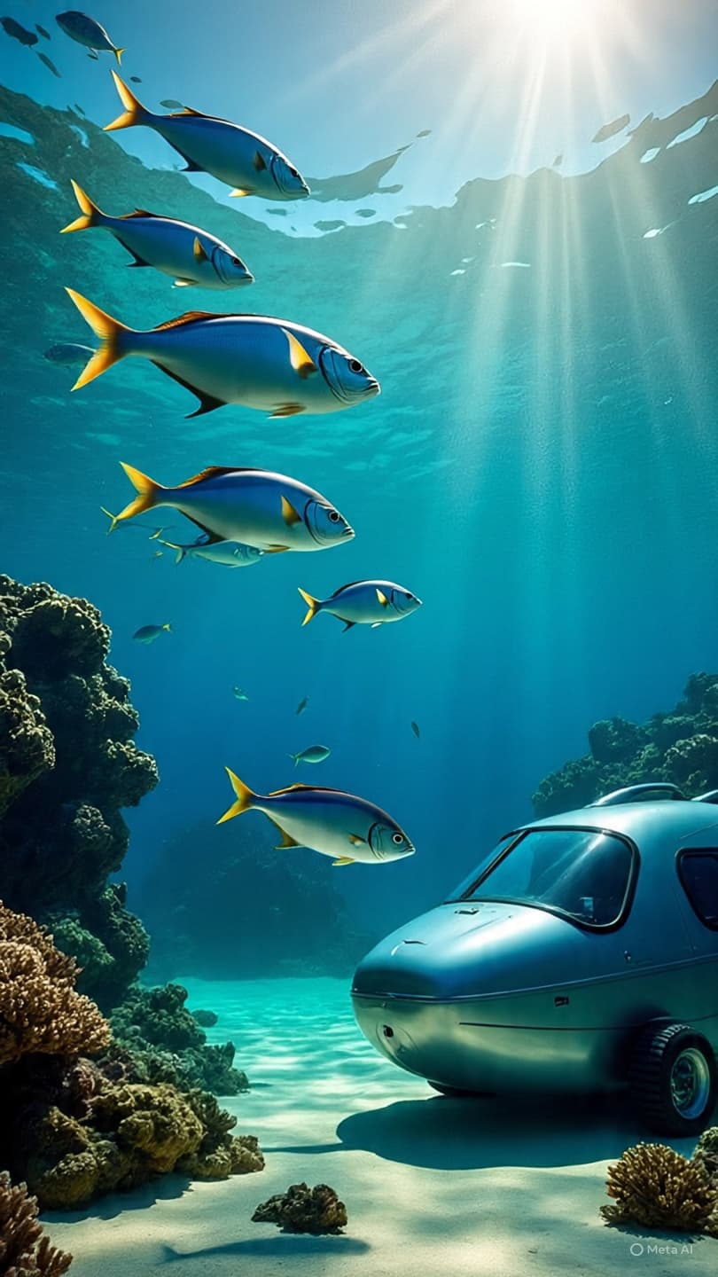 From Open Skies to Silent Depths: A Small Submarine and a Curious Passenger