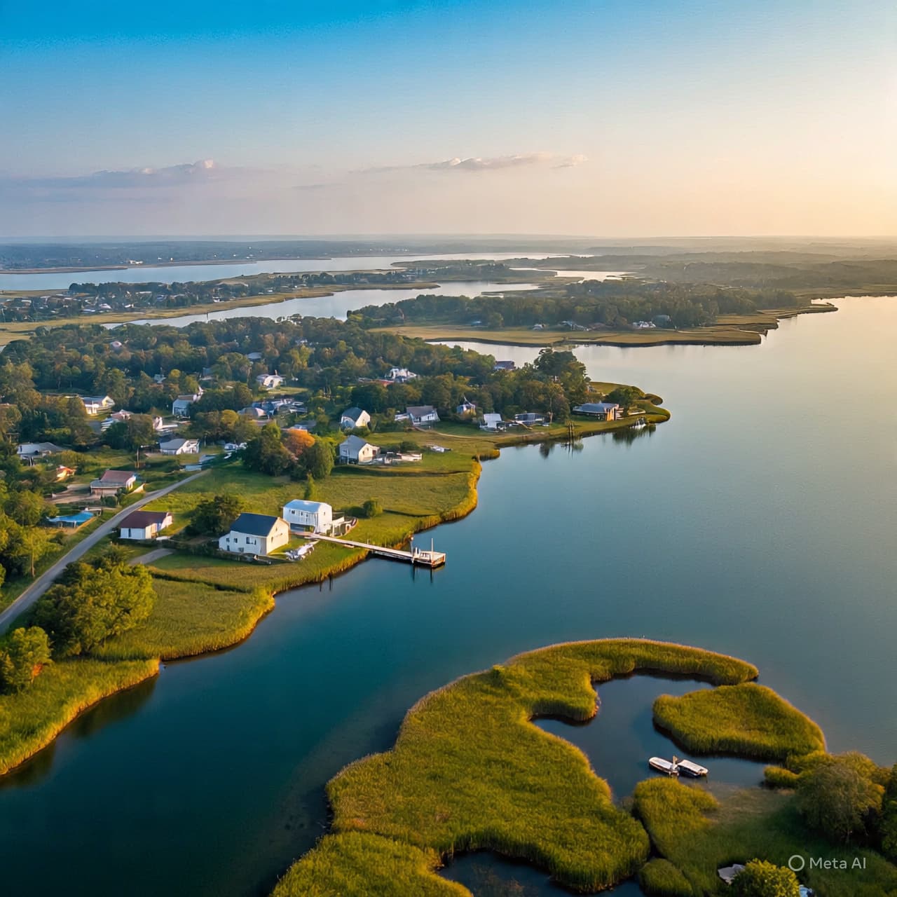 As Morning Light Touches Water and Land, the Earth Reveals Its Deeper Rise