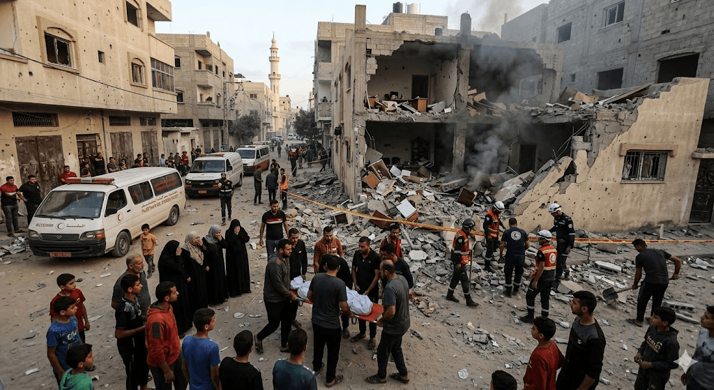 مأساة في شمال غزة: مقتل صبي يبلغ من العمر 15 عامًا جراء غارة إسرائيلية على مركز للشرطة