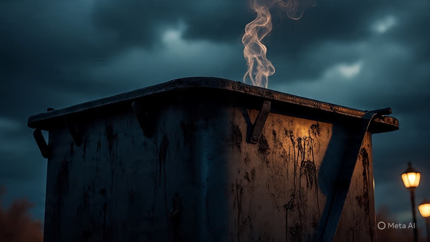 Between The Brick Walls Where The Scent Of Burning Ash Marks An Unknown Hand