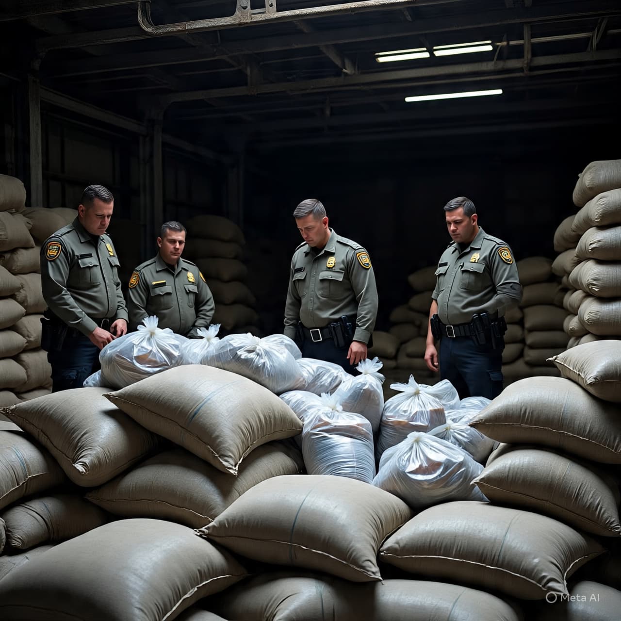 تحت غبار الصناعة: ما وجدته الشرطة مخبأً داخل أكياس الأسمنت العادية