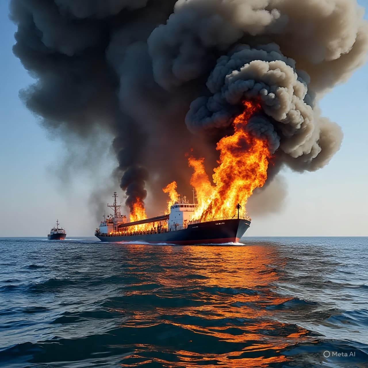 When a Ship Burns at Sea: How the Gulf’s Quiet Waters Move the World’s Oil