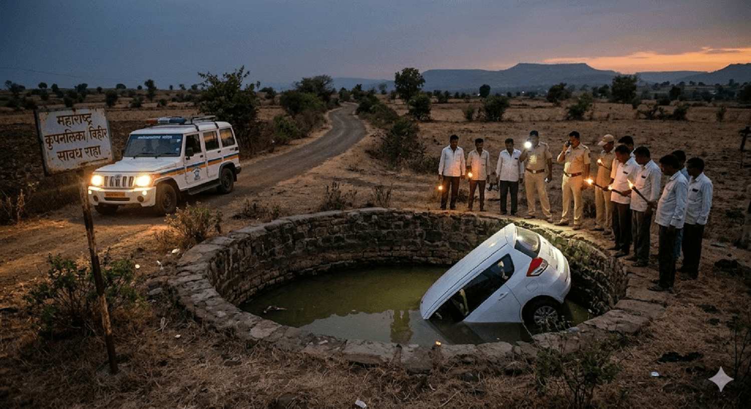 Heartbreak in Nashik: Family of Nine Wiped Out After Car Plunges into Deep Well