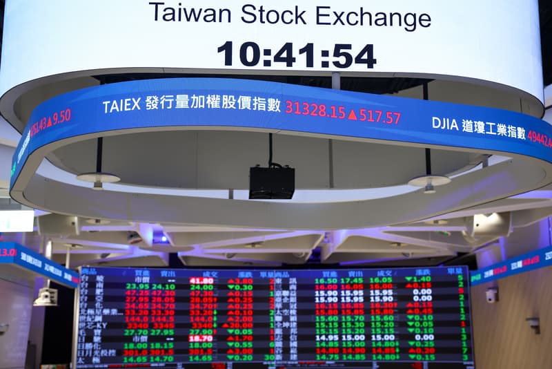 Taiwan Stock Market Surpasses UK to Rank 7th by Total Market Cap
