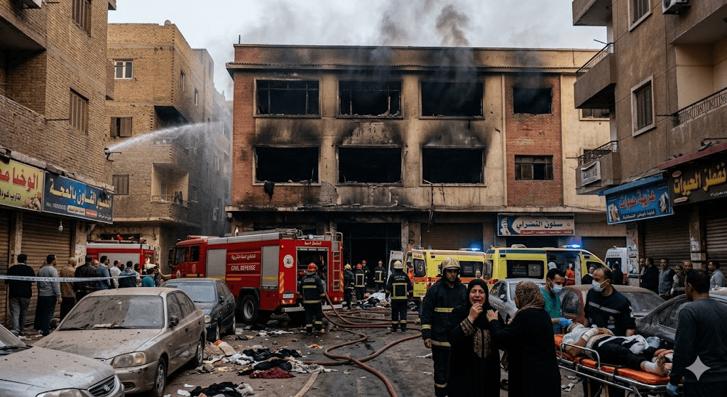 Tragedy in Cairo: Massive Factory Fire in Zawiya Al-Hamra Leaves 7 Dead