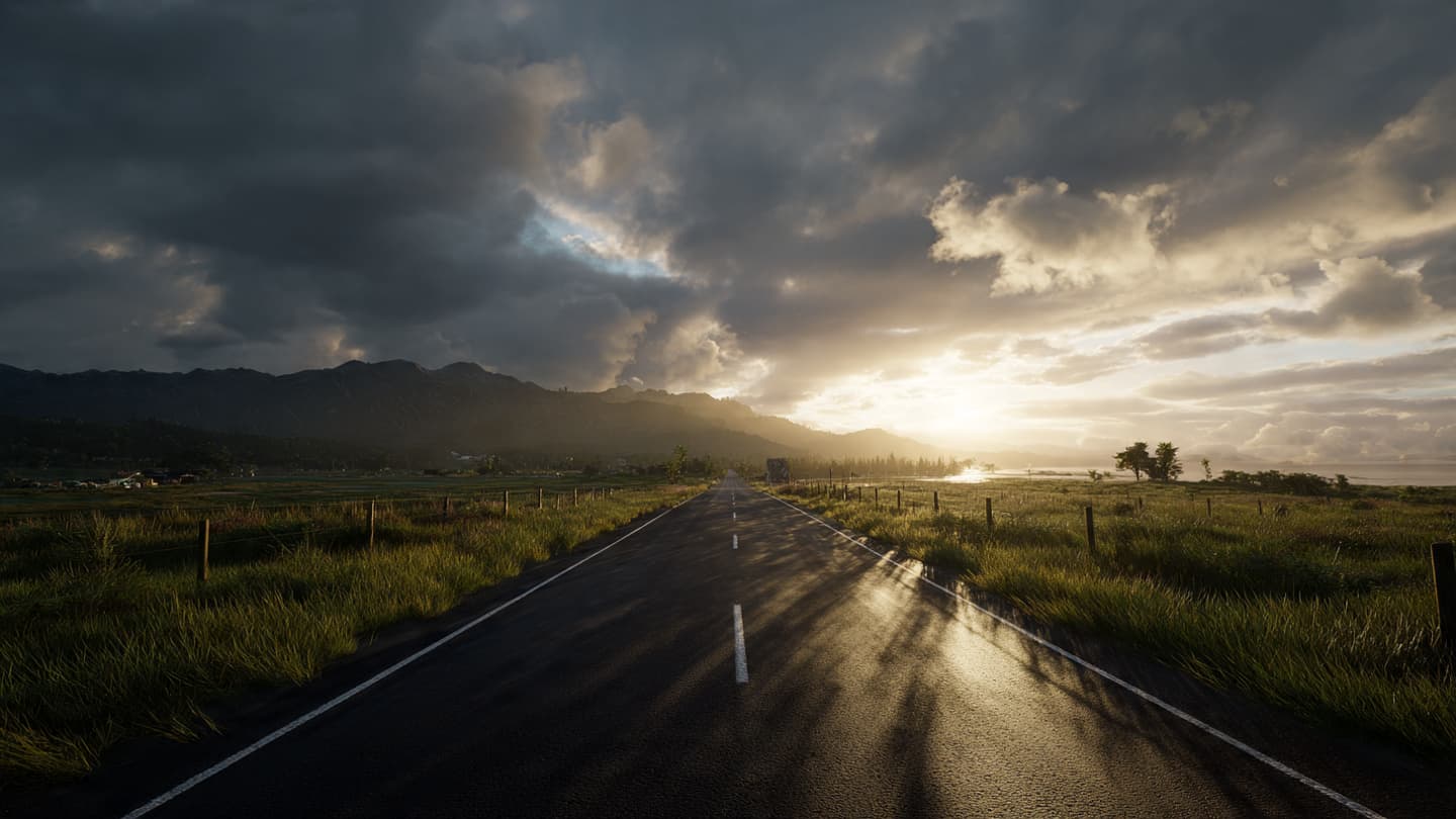 Between the Mist and the Impact: The Somber Closing of a State Highway