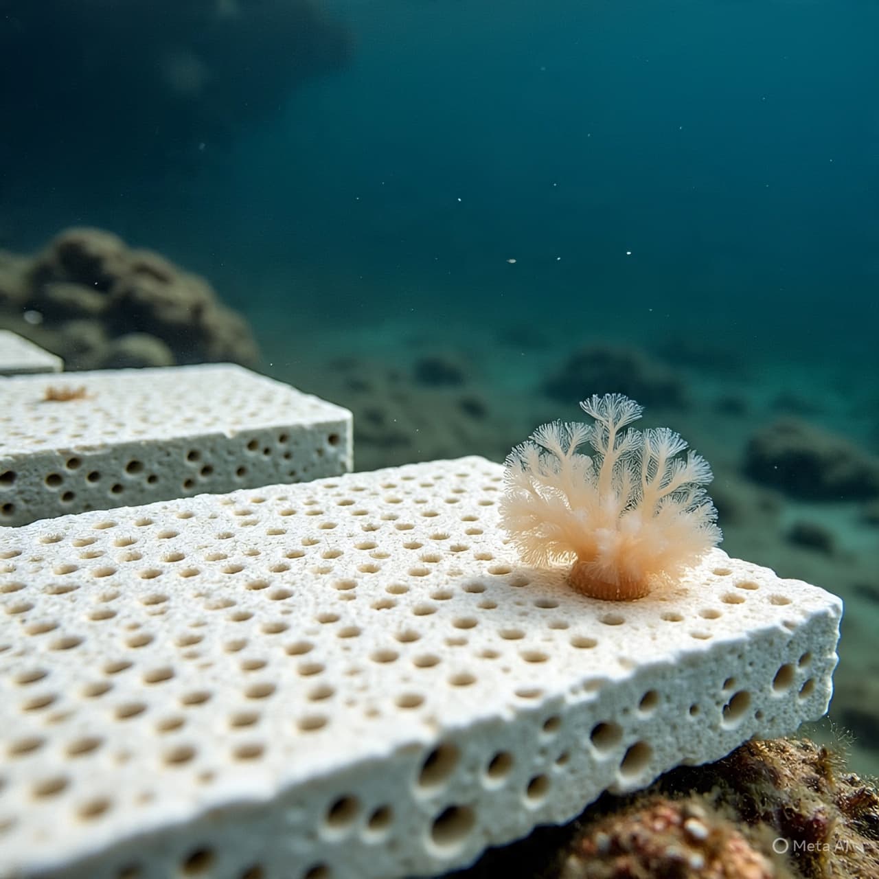Silent Architecture at the Coral Base: A Reflection on the Shield of Life from Calcium