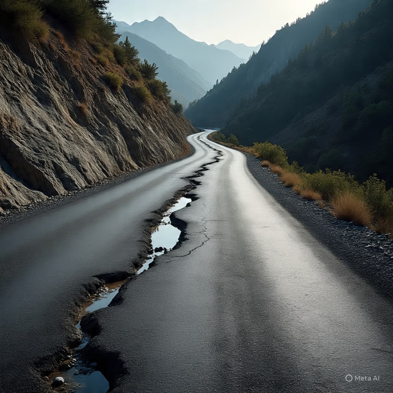 A Landscape of Cracks and Hollow Echoes: The Soft Decay of the Modern Route