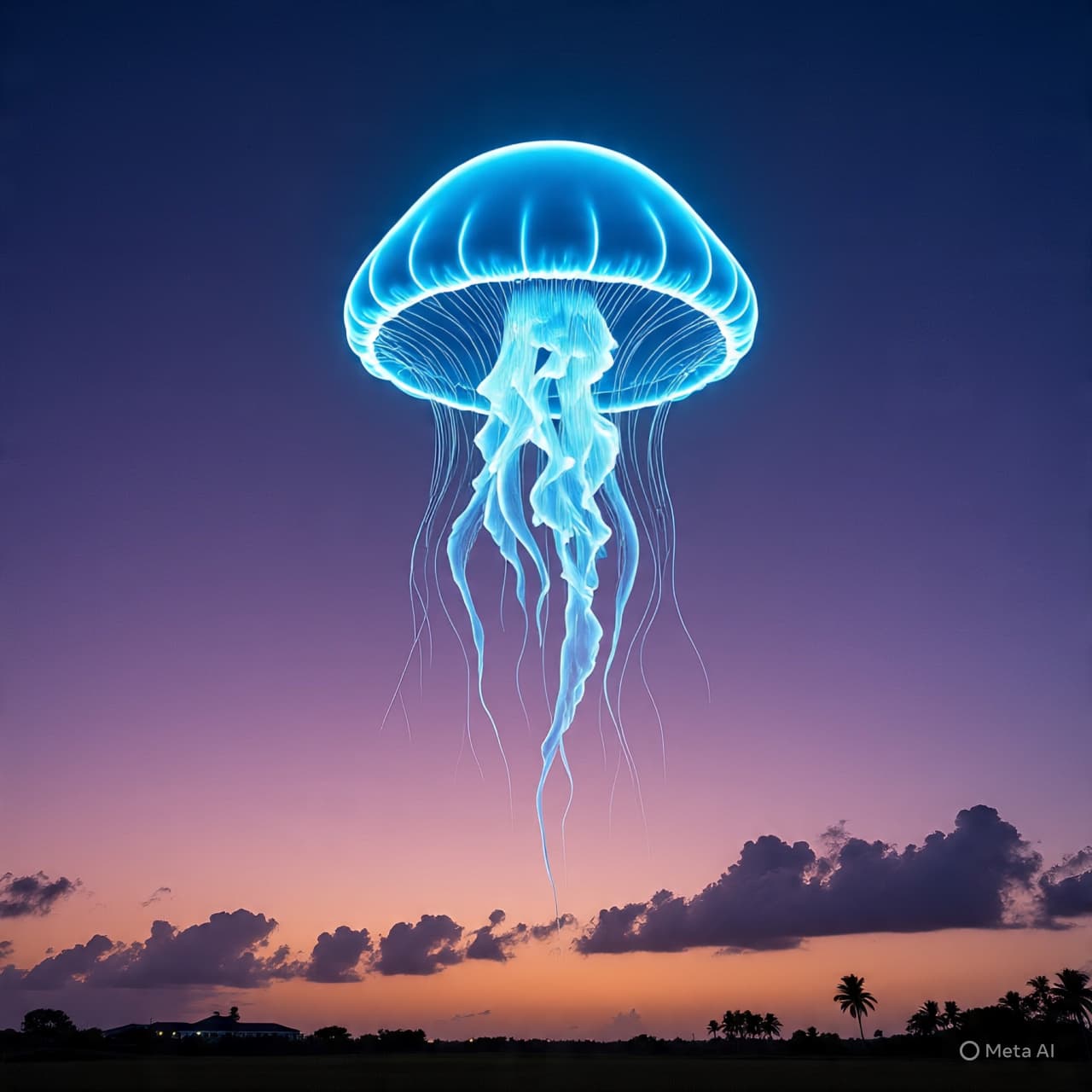 When a Rocket Becomes a Jellyfish in the Morning Sky
