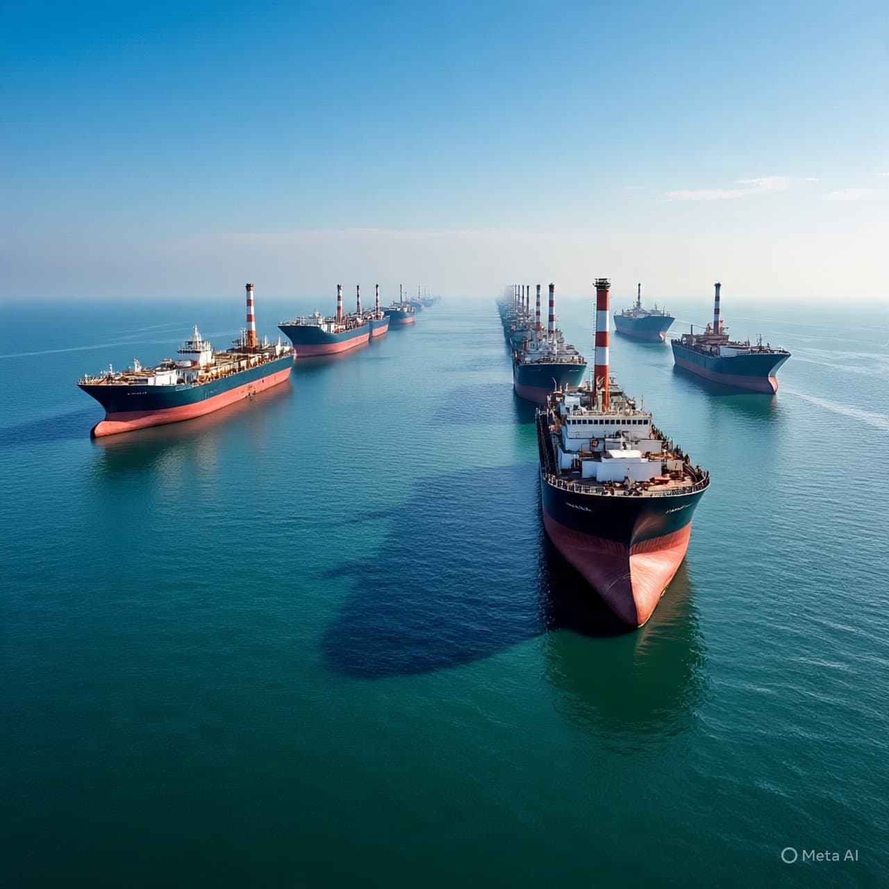 Where Tension Meets Tide: Tankers Crossing a Strait That Refuses Stillness
