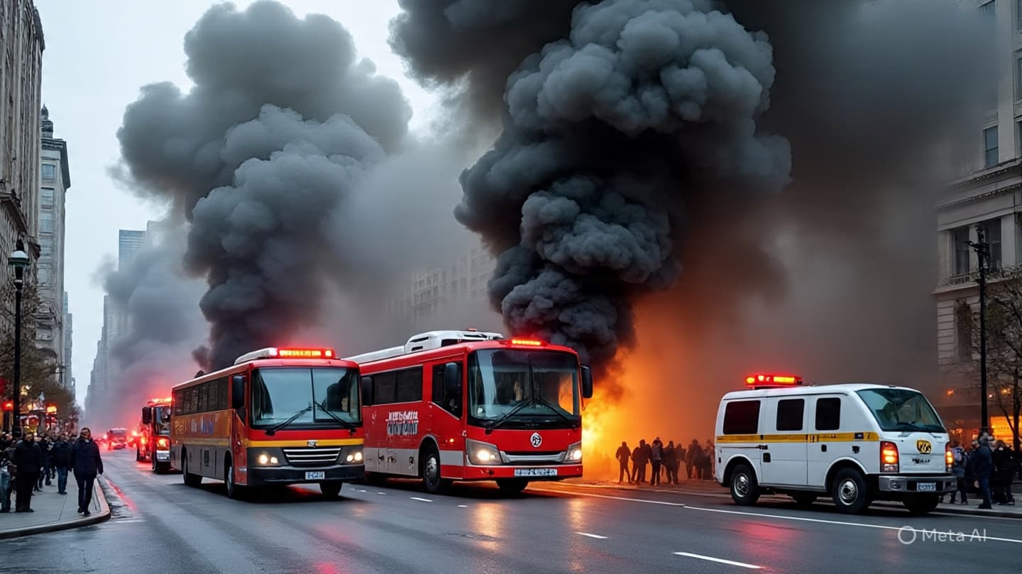 عندما تتوقف الروتين، عمود من الدخان يعيد كتابة إيقاع المدينة لفترة قصيرة