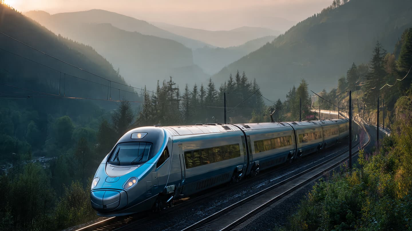 Where the Steel Ribbon Binds the Coast: A Soft Reflection on the High-Speed Path