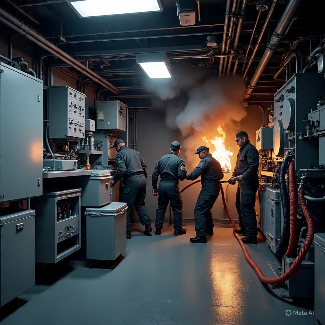 When the Ocean’s Largest Warship Meets an Unexpected Flame