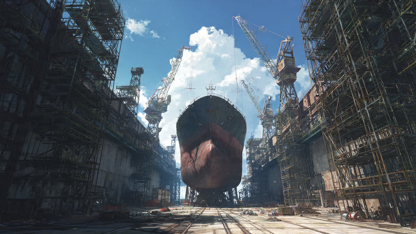 When The Rhythm Of Labor Stilled Beneath The Shadows Of The Great Cranes