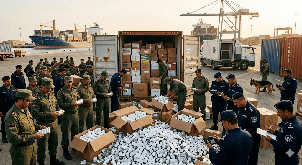 Major Drug Bust in Misrata: Customs Foils Attempt to Smuggle 4.5 Million India-Sourced Pregabalin Tablets