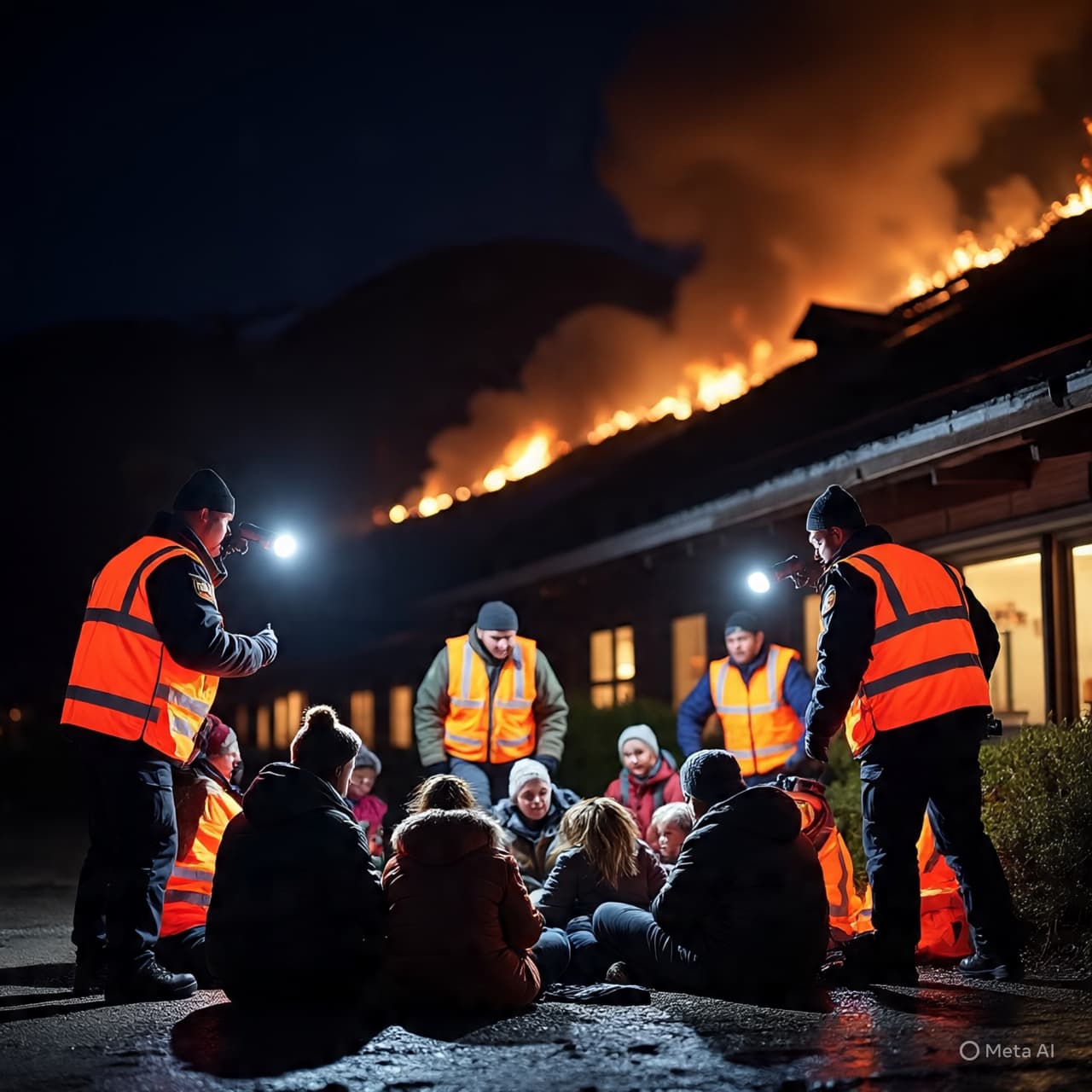 In the Stillness of Snow, How Does a Flame Change a Winter Retreat?