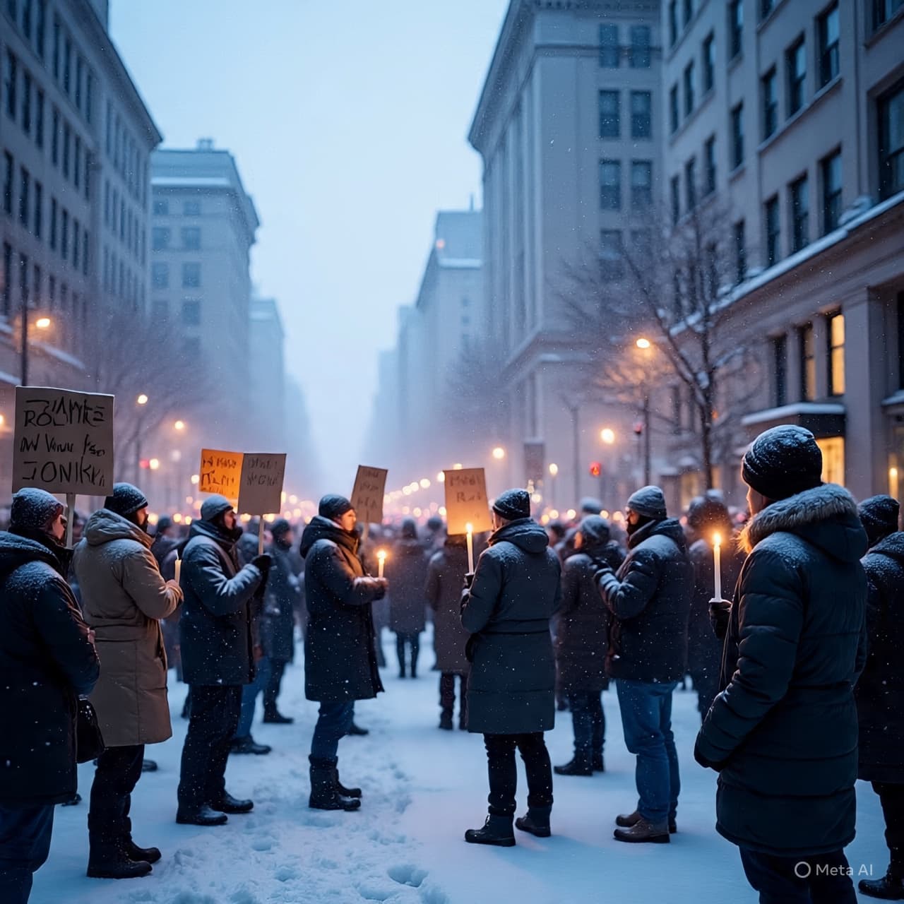 When Winter Streets Filled with Voices, A Death That Traveled Far Beyond One City