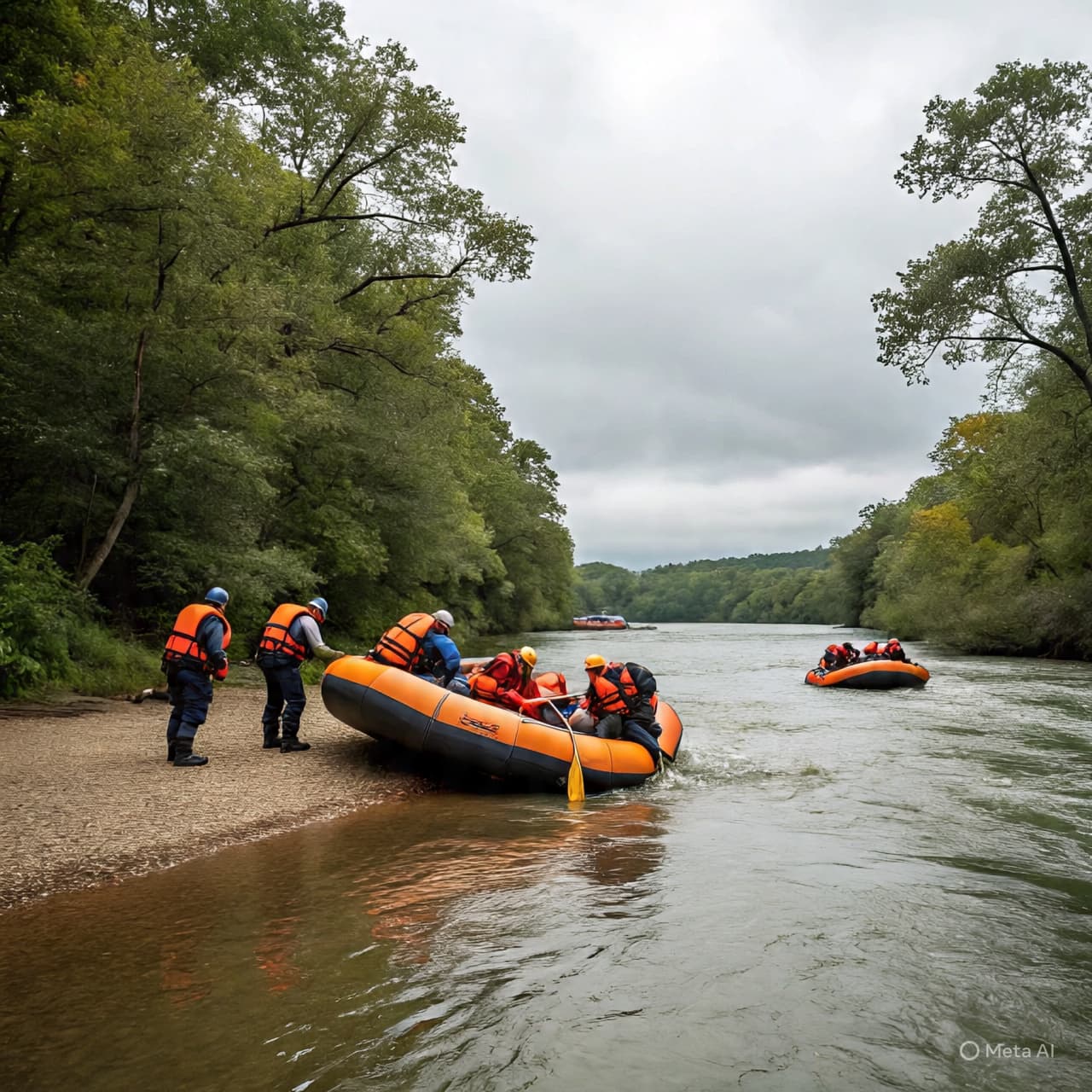 Emergency Crews Respond After Race Raft Flips in Challenging Conditions