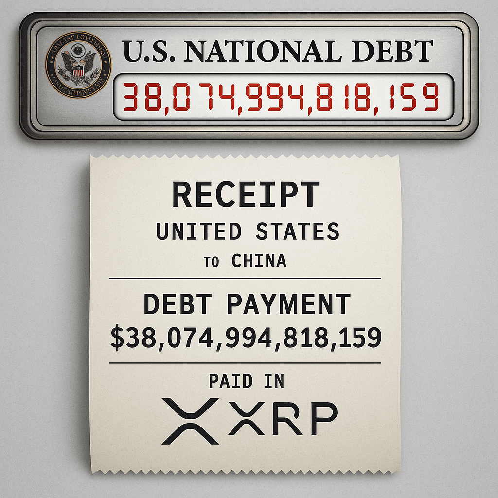 ANALYSTS NOTE XRP’S LARGE SUPPLY MAKES IT MORE SCALABLE THAN BITCOIN IN THEORETICAL MODELS OF ADDRESSING THE $38 TRILLION U.S. DEBT